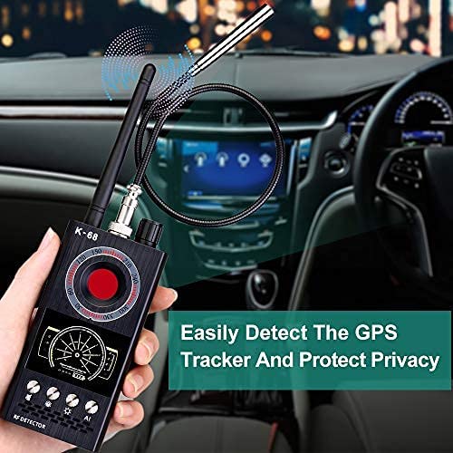 JMDHKK Anti Spy RF Detector Bug Detector, Camera Finder Scanner, GPS Tracker Detector, Find and Locate Eavesdropping Device Auto Scan 4-in-1 Detector