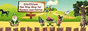 GlitZGlam Emma The Sitting Garden Fairy – a Miniature Fairy Statue for Your Fairy Garden