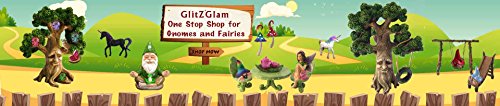 GlitZGlam Emma The Sitting Garden Fairy – a Miniature Fairy Statue for Your Fairy Garden