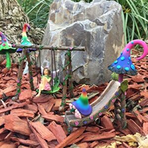 GlitZGlam Emma The Sitting Garden Fairy – a Miniature Fairy Statue for Your Fairy Garden