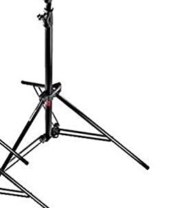 Manfrotto 1004BAC 144-Inch Air Cushioned Aluminum Master Light Stand with 4 Sections and 3 Risers, 3-Pack (Black)