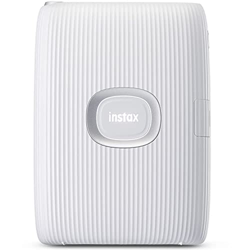 Fujifilm Instax Mini Link Instant Smartphone Printer (ASH) with Instax Film Pack (2 Items)