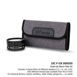 58mm Macro Close-Up Filter Set (+2 +4 +8 +10) Macro Filter Accessory with Lens Filter Pouch for Canon Rebel T8i, T7i, T6i, T7, T6,EOS 90D, 80D, 77D with Canon EF-S 18-55mm f/3.5-5.6 is STM Lens