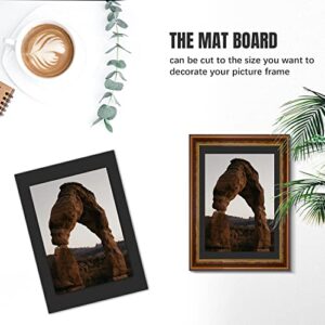 AUEAR, Black 12x16 Uncut Mat Matte Boards for Picture Framing, Print, Artwork - Backing Boards 1/16" Thick, 15 Pack