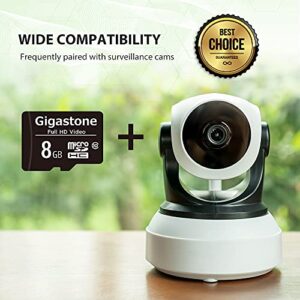 Gigastone 8GB 2-Pack Micro SD Card, Full HD Video, Surveillance Security Cam Action Camera Drone, 85MB/s Micro SDHC Class 10