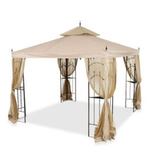 garden winds arrow gazebo replacement canopy top cover and netting – riplock 350