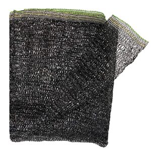 cool area 55% 6.5ft x10ft sunblock shade cloth cover mesh uv resistant net for garden flower plant greenhouse, black