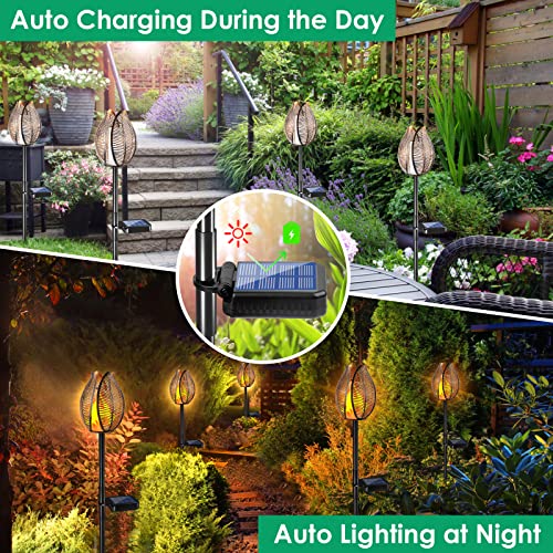 TomCare Solar Lights Outdoor Solar Garden Lights Landscape Lighting for Patio Yard Lawn