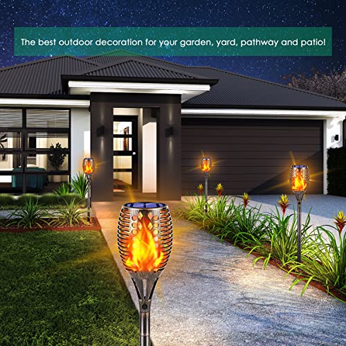 TomCare Solar Lights Outdoor Solar Garden Lights Landscape Lighting for Patio Yard Lawn