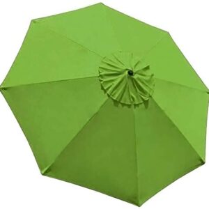 EliteShade USA Sunumbrella 9ft Replacement Covers 8 Ribs Market Patio Umbrella Canopy Cover (CANOPY ONLY)(Macaw Green)