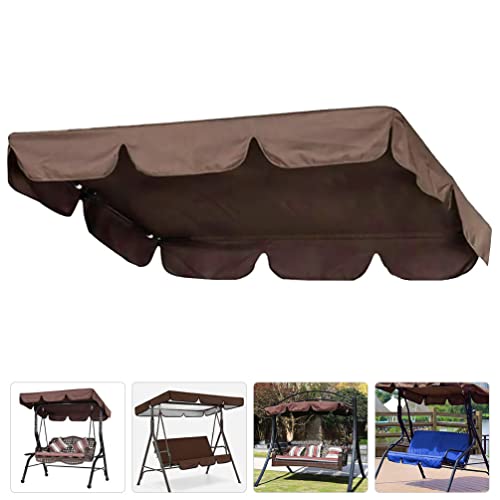 HANABASS Swing Canopy Replacement Swing Porch Top Cover Waterproof Outdoor Furniture Top Cover for Patio Garden Swing