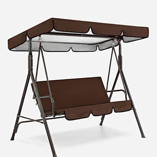 HANABASS Swing Canopy Replacement Swing Porch Top Cover Waterproof Outdoor Furniture Top Cover for Patio Garden Swing