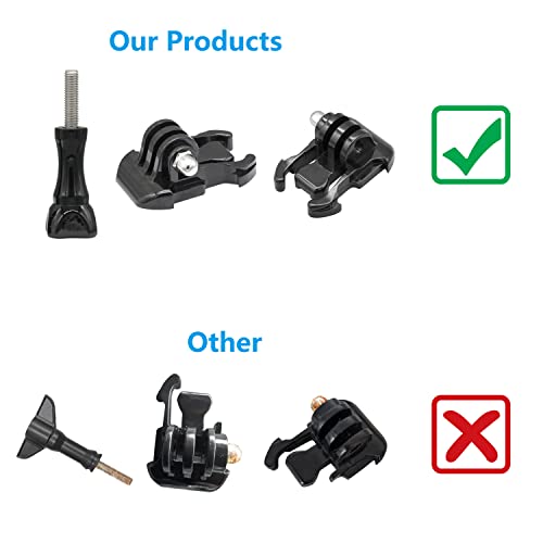 Haoyou Quick Release Clip Basic Base Mount Kit, Compatible with Gopro Hero11/10/9/8/7/6/5/4/Session/3+/3/GoPro MAX/Hero (2018), Fusion, DJI Osmo Action, AKASO, SJCAM Action Camera（6 Pcs）