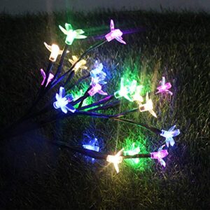 EpicGadget Solar Flower Fairy Light, Colorful Stainless Steel Solar Path Stake Lights for Outdoor Landscape Lighting, Lawn, Patio, Yard, Walkway, Driveway, Pathway and Garden (1 Piece)