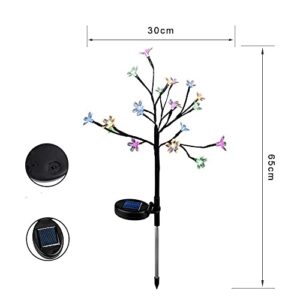 EpicGadget Solar Flower Fairy Light, Colorful Stainless Steel Solar Path Stake Lights for Outdoor Landscape Lighting, Lawn, Patio, Yard, Walkway, Driveway, Pathway and Garden (1 Piece)