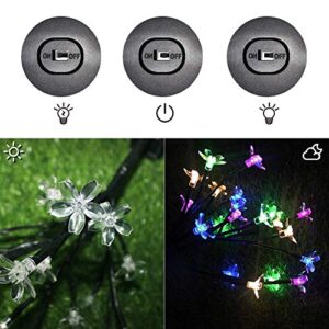 EpicGadget Solar Flower Fairy Light, Colorful Stainless Steel Solar Path Stake Lights for Outdoor Landscape Lighting, Lawn, Patio, Yard, Walkway, Driveway, Pathway and Garden (1 Piece)