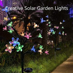 EpicGadget Solar Flower Fairy Light, Colorful Stainless Steel Solar Path Stake Lights for Outdoor Landscape Lighting, Lawn, Patio, Yard, Walkway, Driveway, Pathway and Garden (1 Piece)