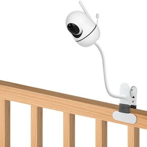baby monitor mount compatible with hellobaby hb65/hb66/hb248,anmeate sm935e baby monitor camera 15.7 inches flexible clip clamp mount long gooseneck arm, baby monitors holder without tools