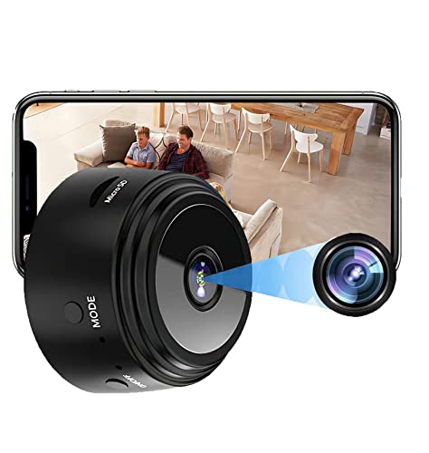 1080P Magnetic WiFi Mini Camera,Spy Camera Hidden Camera,Wireless Camera Nanny Cam for Home Office Security,Secret Cameras with Motion Detection Night Vision - A9