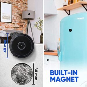 1080P Magnetic WiFi Mini Camera,Spy Camera Hidden Camera,Wireless Camera Nanny Cam for Home Office Security,Secret Cameras with Motion Detection Night Vision - A9