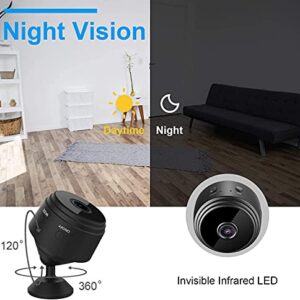 1080P Magnetic WiFi Mini Camera,Spy Camera Hidden Camera,Wireless Camera Nanny Cam for Home Office Security,Secret Cameras with Motion Detection Night Vision - A9