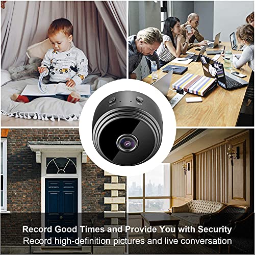 1080P Magnetic WiFi Mini Camera,Spy Camera Hidden Camera,Wireless Camera Nanny Cam for Home Office Security,Secret Cameras with Motion Detection Night Vision - A9