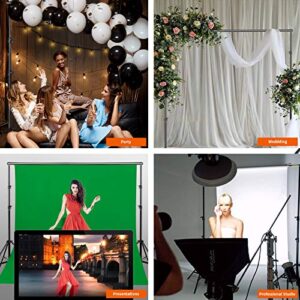 BEIYANG Photo Video Studio 8.5 x 10 FT, Adjustable Backdrop Stand System Kit with Carry Bag for Wedding Party Stage Decoration