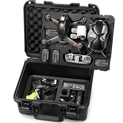 Lekufee Waterproof Hard Case Compatible with DJI FPV Combo and More DJI FPV Drone Accessories (NOT for DJI AVATA)(Case Only)