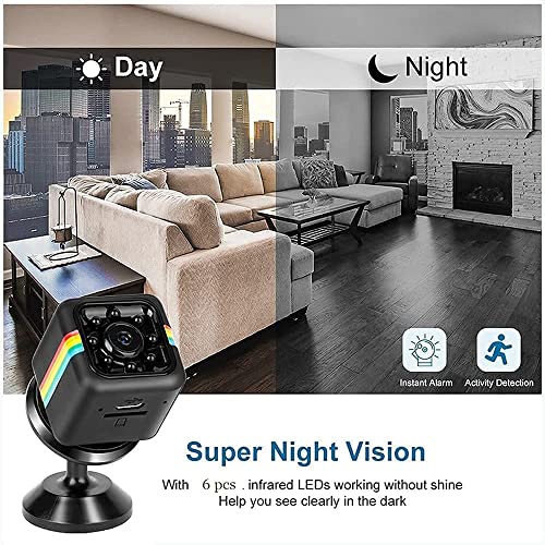 WiFi Wireless Camera Mini Hidden Spy Home Security Camera Small Cam,Home Camera for Pet/Baby,Outdoor/Indoor Camera Wireless,for Mobile Phone Applications in Real Time