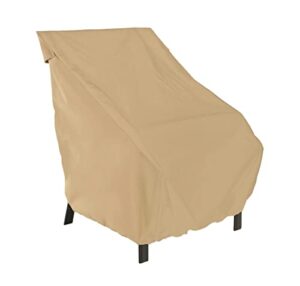classic accessories terrazzo water-resistant 26.5 inch patio chair cover, outdoor chair covers