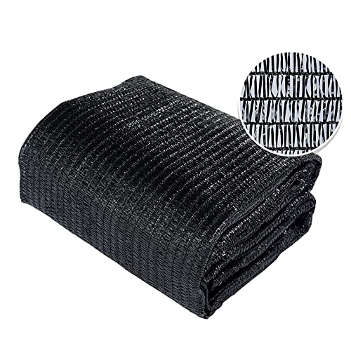 Agfabric 40% Sunblock Shade Cloth Cover with Clips for Plants 6.5’ X 20’, Black