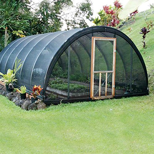 Agfabric 40% Sunblock Shade Cloth Cover with Clips for Plants 6.5’ X 20’, Black