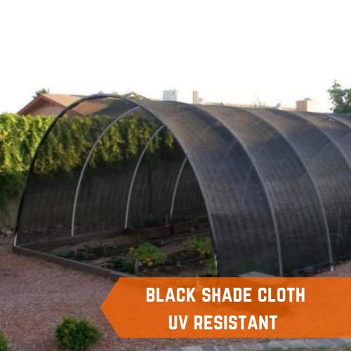 Farm Plastic Supply - Black Shade Cloth - 60% - (26' x 100') - Mesh Fabric for Fence Privacy Screen, Garden Shade, Mesh Fence Screening, Shade Cloth Rolls, Wind Screen