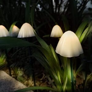 Mengji Life Solar Garden Lights, Garden Decor Solar Mushroom Lights Outdoor Waterproof - 20 Pack 8Modes