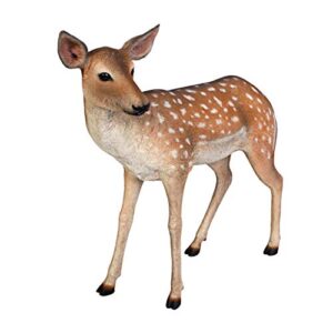 design toscano ne110108 spotted deer, forest fawn sculpture, full color