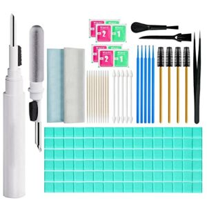muiigood airpods cleaner kit 221 pcs earbud cleaning putty remove ear wax phone cleaning kit cleaner pen brush microfiber cloth for airpods pro/1/2/3 charging case headphones camera hearing aids