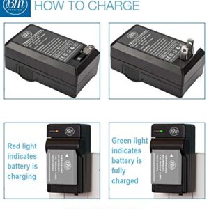 BM DMW-BLG10 Battery Charger for Panasonic Lumix DC-G100 DC-ZS80 DC-GX9 DC-LX100 II DC-ZS200 DC-ZS70 DMC-GX80 DMC-GX85 DMC-ZS60 DMC-ZS100 DMC-GF6 DMC-GX7K DMC-LX100K Cameras - DMW-BTC9 Replacement