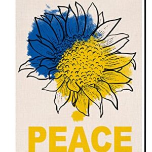 Ukraine Peace Garden Flag 12x18 Vertical Double Sided Spring Summer Sunflower Floral Farmhouse Outdoor Decorations Burlap Yard Flag BW134