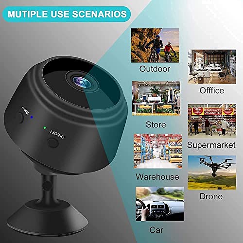 Cilee Mini Camera Wireless Hidden WiFi Cameras HD1080P Home Security Cameras,Covert Baby Nanny Cam with Phone App,Tiny Smart Camera for Indoor Outdoor Video Recorder Motion Activated Night Vision