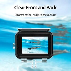 TELESIN Waterproof Case for GoPro Hero 11 Hero 10 Hero 9 Black, Underwater Dive Case Housing Shell Supports 60M/196FT Deep Diving Scuba Snorkeling with Bracket Screw Go Pro 10 9 Accessories