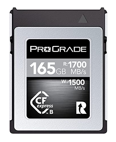 ProGrade Digital Memory Card - CFexpress Type B for Cameras | Optimized for Express Transfer of Files & Large Storage | 165GB Cobalt Series