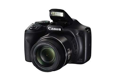 Canon PowerShot SX540 Digital Camera w/ 50x Optical Zoom - Wi-Fi & NFC Enabled (Black), 1-1067C001