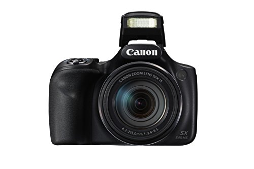 Canon PowerShot SX540 Digital Camera w/ 50x Optical Zoom - Wi-Fi & NFC Enabled (Black), 1-1067C001