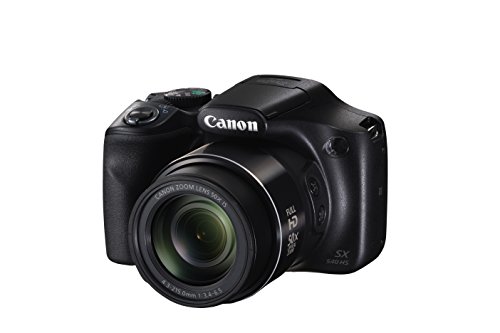 Canon PowerShot SX540 Digital Camera w/ 50x Optical Zoom - Wi-Fi & NFC Enabled (Black), 1-1067C001