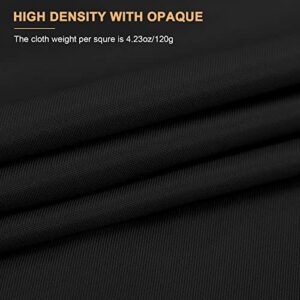 10 x 8 FT Black Backdrop Background for Photography, Chromakey High Density Polyester Fabric Pure Black Photo Backdrop Curtain Screen Collapsible Seamless for Shoot Portraits Party Video Studio