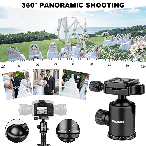 Camera Tripod, 80/84 inches Heavy Duty Tripod for Camera and Phone, 82" Camera Monopod Tripod, DSLR Binoculars Spotting Scope Camcorders Video Tripod Stand, 360 Degree Ball Head, 35 lbs Loads