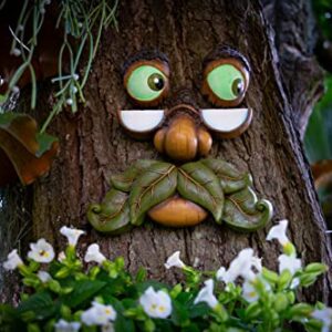 Tree Faces Decor Outdoor – Tree Hugger Yard Art Garden Decoration – Unique Garden Peeker for Outdoors and Indoors – Old Man Tree Art