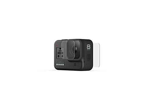 GoPro Tempered Glass Lens + Screen Protectors (HERO8 Black) - Official GoPro Accessory