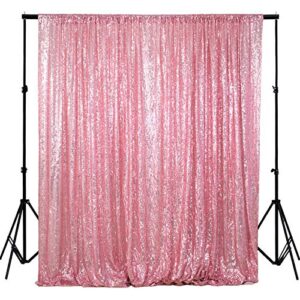 shidianyi 4ftx6ft-fuchsia pink-sequin photo backdrop, wedding photo booth,photography background (fuchsia pink)