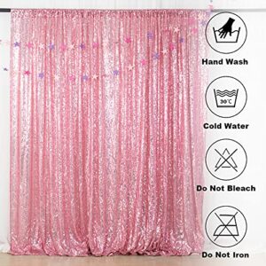 ShiDianYi 4FTX6FT-Fuchsia Pink-Sequin Photo Backdrop, Wedding Photo Booth,Photography Background (Fuchsia Pink)